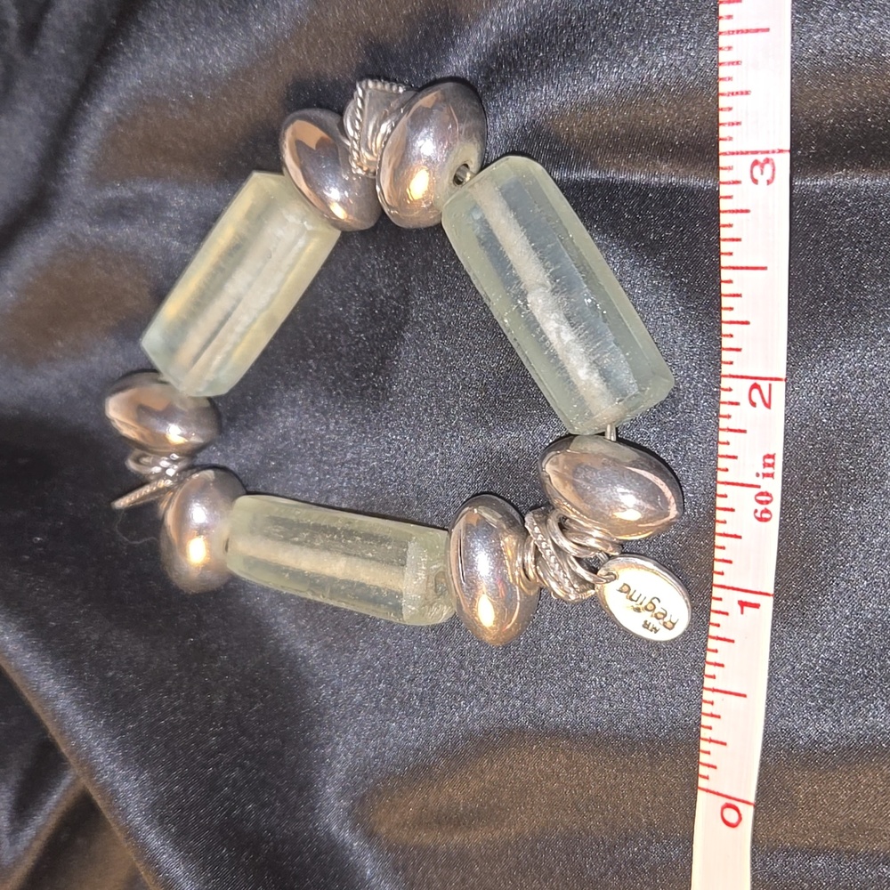 Mr Regina blue glass and silver baubbles